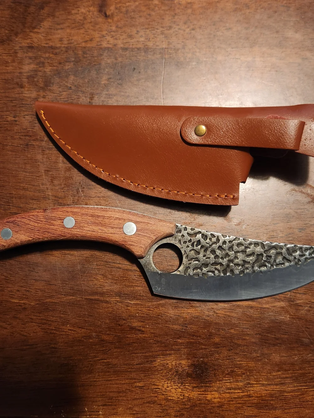 Huusk Japanese Chef 6” Blade With Leather Case Knife Stainless Steel